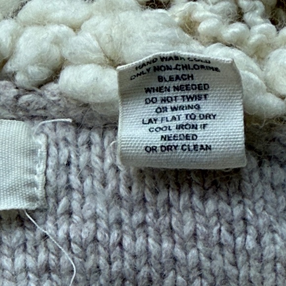 Sleeping On Snow Anthro Embroidered Cardigan Hoodie Crop Sweater Flowers Sherpa - Picture 6 of 10